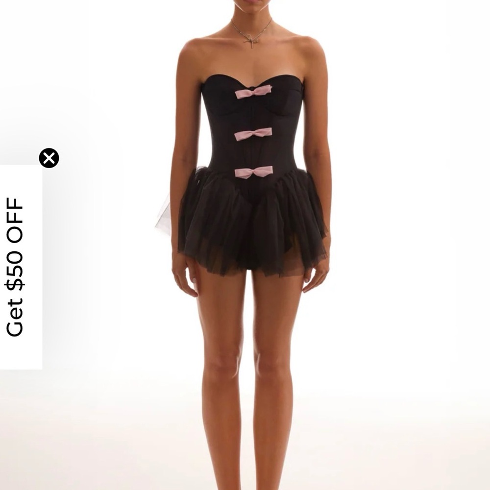 MillaNova Black and Pink Mini Dress
